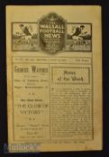 1923/24 Walsall v Accrington Stanley Div. 3 (N) football match programme 13 October has slight