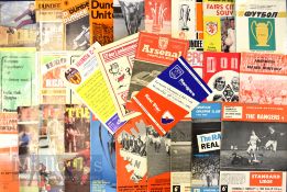 Selection of Scottish big match programmes to include Aberdeen homes 1967/68 Standard Liege (