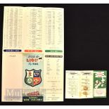 1959 British Lions Rugby Tour to New Zealand, pair of rare itineraries charting their progress (