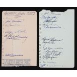 Autographs, 1957-8 Australian Wallabies Rugby Squad (21): Neatly collected on pages, 21 of the