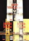 2001 British Lions to Australia Rugby Programmes (3): All 3 large glossy Test issues from the narrow