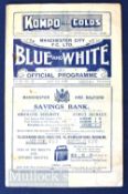 1927/28 FAC Semi-Final 2nd replay at Maine Road Manchester official match programme 2nd April 1928