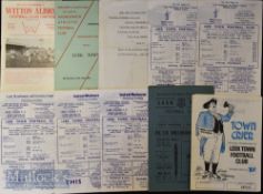 Selection of Leek Town FC home football match programmes 1954/55 Nuneaton Borough, 1955/56 Tamworth,