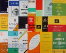 1966-7 & 1968 Australian Rugby Tours Programmes etc (19): 17 issues from the popular ‘66 tour, inc