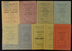 Selection of Ferryhill Athletic FC home match programmes 1948/49 South Bank, 1953/54 Tow Law,