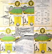 Selection of Wolverhampton Wanderers home match programmes to include 1947/48 Sunderland, Manchester