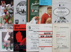 1954-2018 Ulster Rugby Programmes v Tourists (11): v NZ All Blacks 1954, 1964, 1972 (famous Troubles