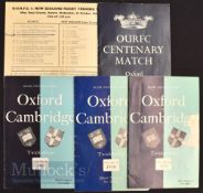 Varsity Rugby Match & Other Oxford Programmes (6): Almost identically-covered versions for the
