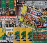 1979-2012 Australian Home Test Rugby Programmes (19): v France (2nd test) 1981; Scotland 1st test