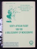 South African Rugby 1889-1989, Bibliography of Monographs: Spiral Bound Laminated lists of rugby
