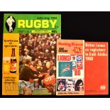 1968, 1974 & 1980 British Lions South Africa Rugby Tours Souvenir Items (3): Neat issues, small