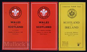Scotland ‘Doublers’ Rugby Programmes A (3): Spare copies of those listed in earlier lots - the