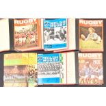 1972-79 Rugby World & Welsh Rugby Magazines Bound Vols (6): In the ‘official’ red hard binders