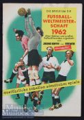 Scarce 1962 World Cup Booklet ‘Jacobs Kaffee’ in German most match scores filled in neatly, with