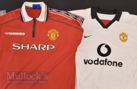 Manchester Utd home match replica football shirts, XL size, short sleeves; treble season 1998/99
