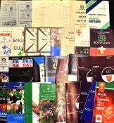 Selection of Assorted Rugby Union Programmes featuring club, Country editions, plus a selection of