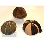 3x early 1900s Schools Honours Rugby Caps – to incl 1905-07 Sedbergh School Honours Rugby Cap with
