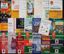 1988, 1992, 1993 & 1996 Australian Rugby Tour Programmes etc (19): Nine each (plus a SW Division