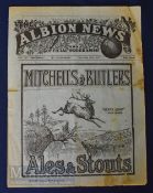 1929/30 West Bromwich Albion reserves v Leeds Utd Central League match programme 14 December; slight