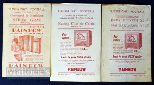 Selection of Gravesend & Northfleet home match football programmes to include 1953/54 Sam Bartrams