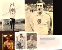 Selection of Dai Davies (1948-2021) Owned Football Photographs and Signed Postcards all previously