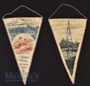 1957 World Cup Qualifying match pennant Czechoslovakia v Wales 26 May 1957; also Radio Prague