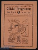 1936/37 Tottenham Hotspur v Fulham Div 2 match programme 24 April; 4 page, very slight crease,