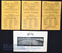 1946/47 Wolverhampton Wanderers home match programmes v Preston NE, Bolton Wanderers, Blackburn