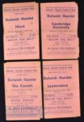 1938/39 Dulwich Hamlet home match programmes v Ilford, Cambridge University, The Casuals,
