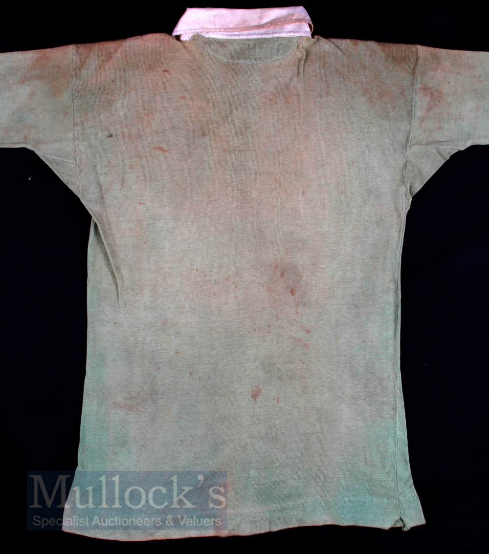 1924 Scarce Ireland Green International Rugby Jersey exchanged with Dr A C Gillies: have - Image 5 of 6