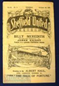 1926/27 Sheffield Utd v West Bromwich Albion Div. 1 football programme 4 December 1926, slight