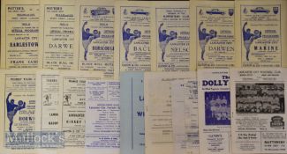 Selection of Lancaster City FC football programmes 1951/52 Earlestown, 1953/54 Darwen, 1956/57