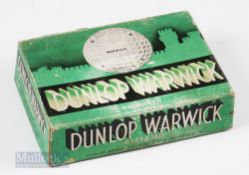 Dunlop Warwick Recessed Golf Ball Box for 12 – c/w hinged lid with makers label to the inside (F)