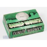 Dunlop Warwick Recessed Golf Ball Box for 12 – c/w hinged lid with makers label to the inside (F)