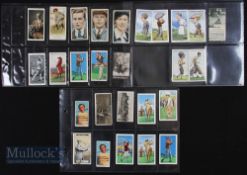 Assorted Golfing Cigarette cards features Ogden’s Guinea Gold Cigarettes Harry Vardon plain back,