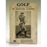 Darwin, Bernard - “Golf – Some Hints and Suggestions” 1st ed 1920 in original illustrated wrappers
