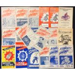 Selection of 1950s Ashfield Speedway Programmes features 1951 World Championship, Festival of