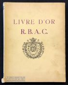 Scarce 1950 “Livre D’Or du Royal Beerschot Athletic Club, Antwerp” Book celebrating the fiftieth