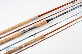 3x Various Spinning Rods – Roddy hollow glass 8ft 2 piece, Army & Navy Stores Ltd “The Eden” 10ft
