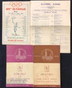 1948 Olympic Games - Scarce 1948 XIVth Olympiad Souvenir (Pirate) Programme at Wembley Stadium, date