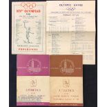1948 Olympic Games - Scarce 1948 XIVth Olympiad Souvenir (Pirate) Programme at Wembley Stadium, date