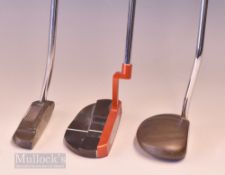 3x interesting modern putters – Nicklaus Millennium Prototype two piece metal mallet head putter;