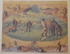 Pipeshank, George (John Wallace) – Copes Tobacco colour golfing advertising print known as The Great