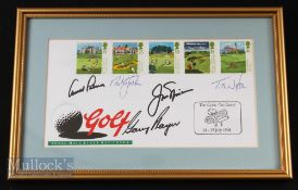 Multi-Signed 1994 Open Golf Championship Turnberry First Day Cover features Arnold Palmer, Nick