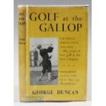 Duncan, George - “Golf at the Gallop” 1st ed 1951 publ’d Sporting Handbooks London c/w the rare (