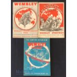 Rare 1936, 1937 and 1938 World Championship Speedway Final Programmes at Wembley dates include 10