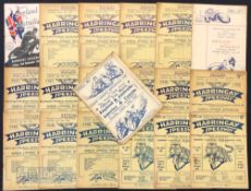 1936-1939 Harringay Speedway Programmes featuring 36 Wimbledon, 37 The Rest, London v Australia, All