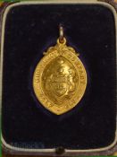 Interesting Merchant Company Golf Club Edinburgh 9ct Golf Medal – decorated with club’s crest and
