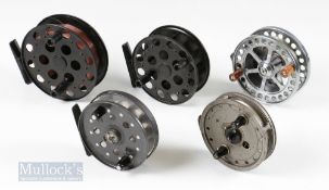 Mixed Reel Selection (5) – incl 2x Lewtham Products “The Leeds” reels 4 ¼” and 4 ¾”, both with