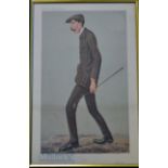 James Braid Original Vanity Fair Supplement Colour Golfing Print – titled ‘Jimmy’ by Spy (Sir Leslie